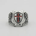 Knights Templar Crusader Shield Ring