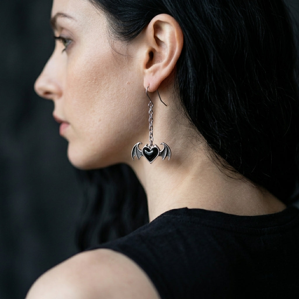 The Winged Heart Earrings