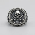 Skull & Cutlass Pirate Signet Ring